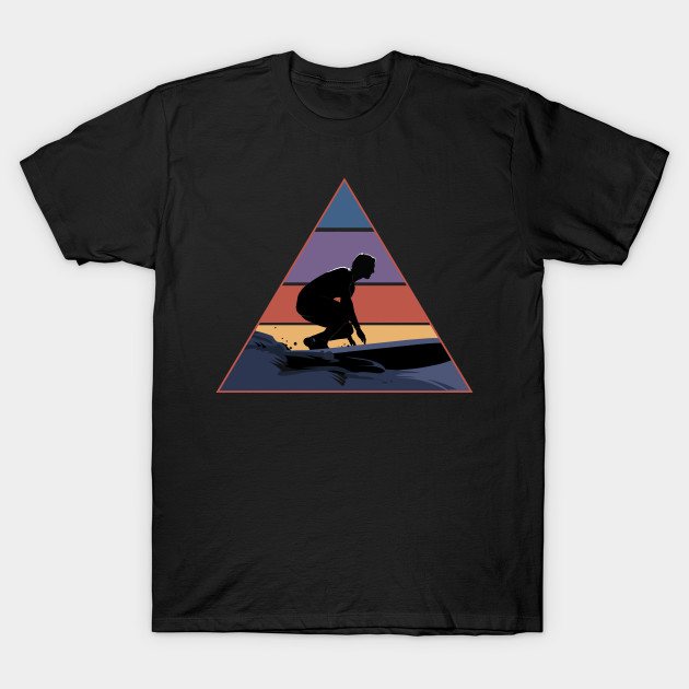 Vintage Sunset Surfer gift by ArtOnTheRun